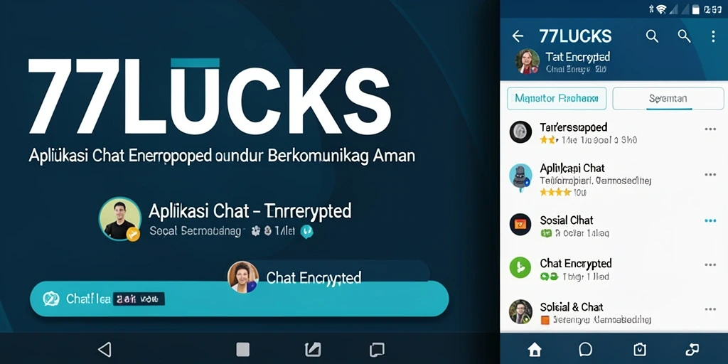 Tampilan antarmuka 77LUCKS yang user-friendly untuk chat encrypted.