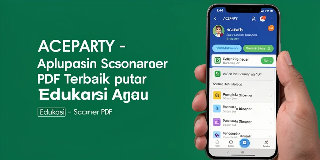 Antarmuka ACEPARTY yang intuitif untuk pemindaian PDF.