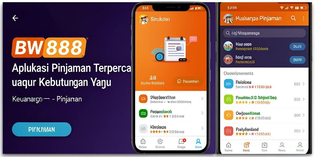 Tampilan antarmuka BW888 yang sederhana dan fungsional.