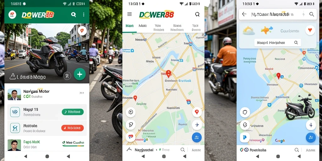 Screenshot DOWER88 menampilkan antarmuka navigasi motor yang user-friendly.