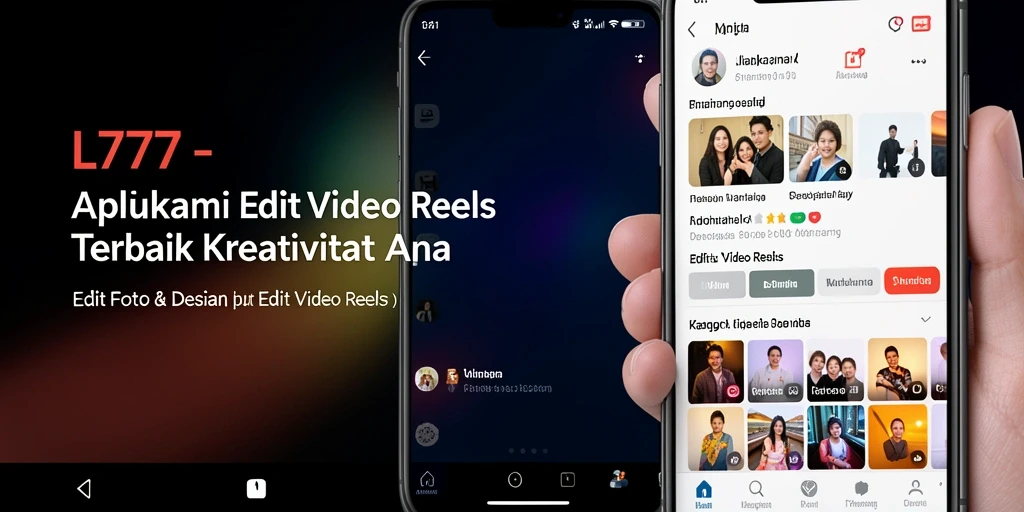Tampilan antarmuka L777 untuk Edit Video Reels yang menarik.
