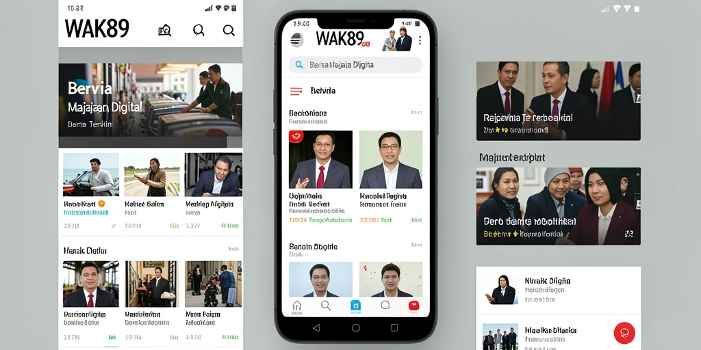 Antarmuka modern dan intuitif dari aplikasi WAK89.